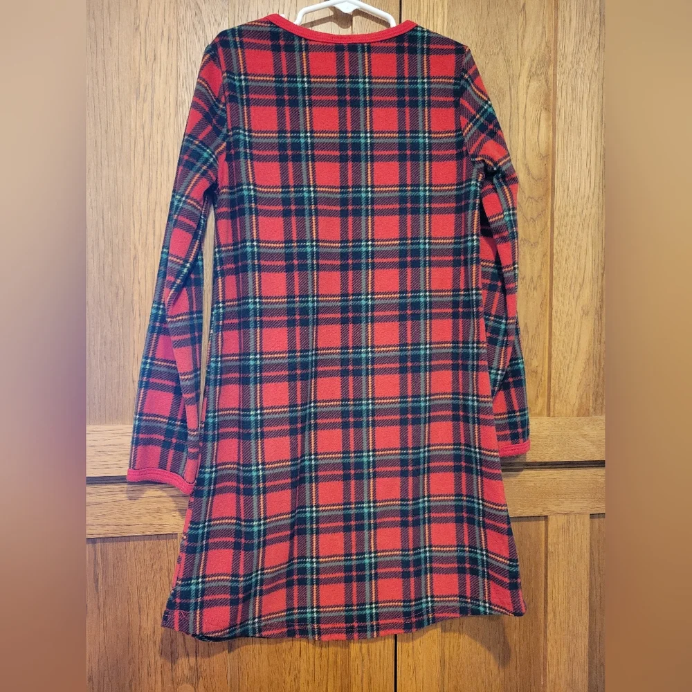 Mad Dog Concepts Girls Red Plaid Nightgown- Pajamas Size 8 (Runs Small)